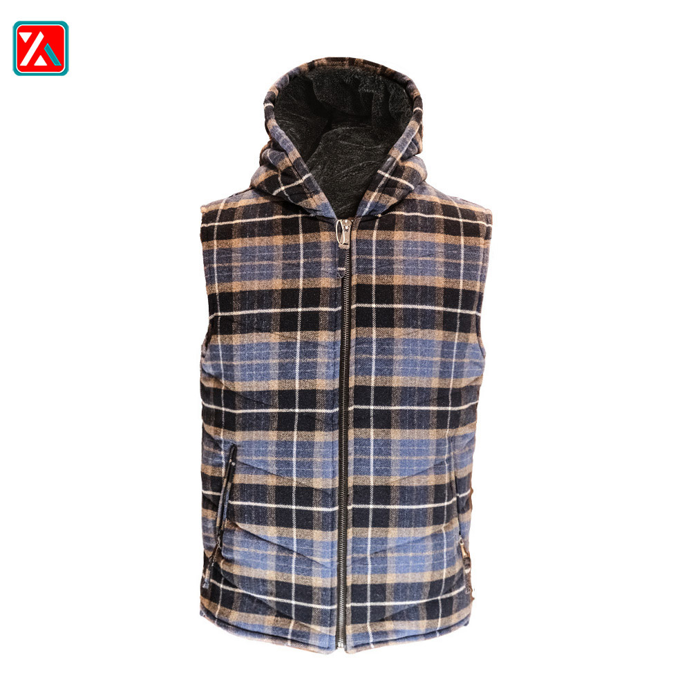 zara flannel hoodie